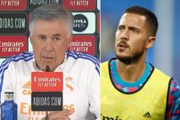 Ancelotti asegura que por ahora Hazard no es capaz de jugar dos partidos seguidos.