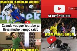 Ni Messi ni Neymar se han salvado en las redes sociales tras la caída mundial de YouTube. Acá los más divertidos.