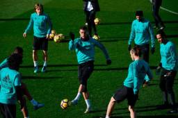 El Real Madrid realizó su último entrenamiento previo al partido contra el Barcelona.