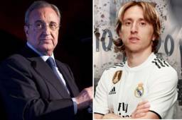 Florentino Pérez afirmó que quien quiera a Módric deberá pagar su cláusula completa.