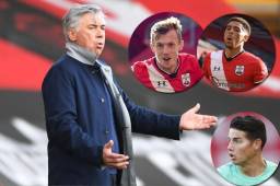 El Everton de Carlo Ancelotti perdió el invicto en la Premier League a manos del Southampton.