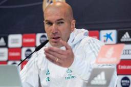 Zidane durante la conferencia de prensa de este sábado.