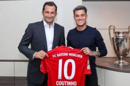 Coutinho lucirá la mítica número 10 que dejó Robben en el Bayern Múnich.