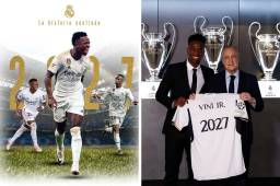 Vinicius Junior renovó con el Real Madrid hasta 2027.