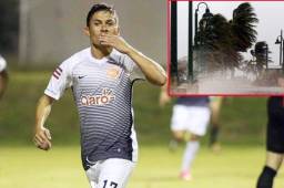 El jugador hondureño Jairo Puerto quien vive en Puerto Rico, narra la furia con la que el huracán María está azotando la isla.