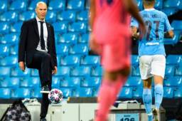 Zidane quedó fuera de la Champions League con el Real Madrid a manos del Manchester City.