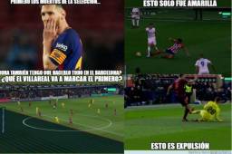 Messi y Luis Suárez marcaron los goles del Barcelona, pero la polémica sobre la expulsión de Raba se ha robado el protagonismo en los memes.