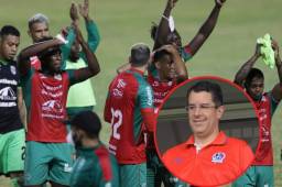 El presidente del Olimpia, Rafael Villeda, felicitó a Marathón por ganar el duelo de punteros de grupos luego de un polémico cierre en el estadio Nacional.