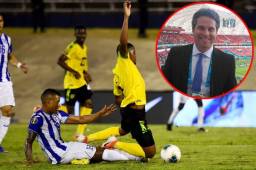 El periodista hondureño Copán Álvarez señaló a Fenafuth por la derrota de Honduras y no a los jugadores y entrenador. Fotos AFP y cortesía