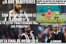 Gonzalo Higuaín es el gran protagonista de los memes pese a que metió dos goles para la Juventus, pero falló un penal y no lo perdonaron.