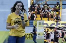 Estas han sido las imágenes previo al clásico sampedrano donde Ramiro Rocca es quien pone el ambiente en las concentraciones de los aurinegros y dentro del Morazán, pese a que es a puerta cerrada, la belleza no pudo faltar con hermosas mujeres.