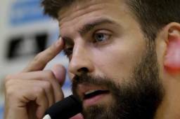 Piqué durante la rueda de prensa previo al partido contra Albania del próximo viernes.