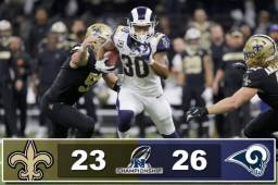 Los Ángeles Rams vencieron de visitante y enmudecieron el Mercedes-Benz Superdome de Nueva Orleans.