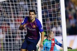 Luis Suárez anda encendido con la camiseta del Barcelona y ya lleva 9 goles en la temporada.