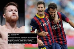 Cesc Fábregas salió en defensa del excompañero y amigo Lionel Messi tras los dardos del Canelo Álvarez, pugilista mexicano.