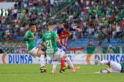 El defensa del Marathón fue el encargado de darle el empate 1-1 a su equipo ante Olimpia.