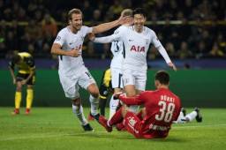 Harry Kane y Heung-Min Son fueron los héroes del Tottenhan en el triunfo ante Dortmund en el Signal Iduna Park. Foto AFP