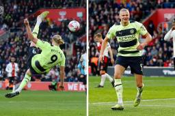 Es un criminal del área: Haaland y su tremendo golazo de tijereta con el Manchester City en la Premier (VIDEO)