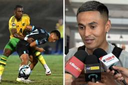 Andy Najar fue uno de los futbolista de la Bicolor que dio la cara tras la derrota ante Jamaica.