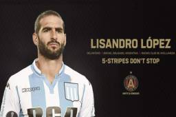 Lisandro López llega a reforzar el ataque de Atlanta United de la Major League Soccer.
