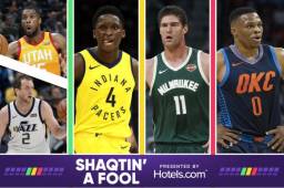 Los desafortunados de la semana: Derrick Favors y Joe Ingles, Victor Oladipo, Brook López y el MVP reinante en Shaqtin' a Fool, Russell Westbrook.