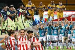América, Tigres, Chivas y León son los favoritos para superar los cuartos de final de liguilla en el Guardianes 2020 de la Liga MX.