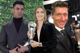 Cristiano fue premiado por su trayectoria conPortugal; ‘Lewy’ y Putellas, los mejores en sus categorías.
