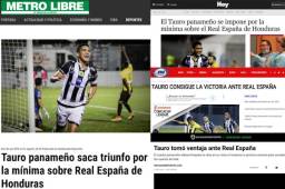 Real España no pudo en su visita ante el Tauro FC por la Liga Concacaf en Panamá y esto dicen los medios internacionales.
