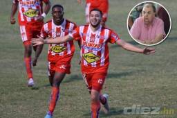 Rafael Ferrari, presidente del Olimpia, le dejó una apuesta Michael Osorio, autor del golazo con el que Vida empató 1-1 en el Nacional. Foto DIEZ