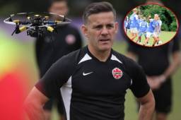 El entrenador de Canadá, John Herdman, responde ante señalamientos sobre supuesto espionaje a Honduras tras aparición de drone durante el entrenamiento de la Bicolor.
