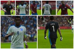 En la edición del popular videojuego eFootball Pro Evolution Soccer (PES 2020) figuran las selecciones de Honduras y Costa Rica. Te mostramos como luce cada uno de los jugadores de las dos escuadras centroamericanas.