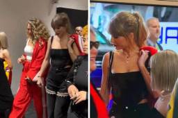 Así fue la llegada de la famosa Taylor Swift, pareja de Travis Kelce, quien disputará el Super Bowl