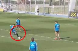 Keylor Navas también la hace de delantero e hizo este golazo en el entreno del Real Madrid.