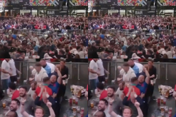 Seis veces festejaron los seguidores de la selección de Inglaterra que disfrutaron de media docena de goles de su nación en el estreno en Qatar 2022.