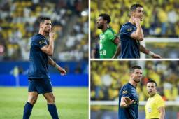 VIDEO: Cristiano Ronaldo, desbordado en cólera contra la afición de Arabia que le gritó “Messi, Messi” tras el Balón de Oro