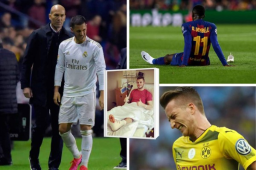 Eden Hazard se puede perder el resto de la temporada tras sufrir una fisura en el peroné distal derecho en el último partido del Real Madrid, el belga lleva ya tres lesiones desde que es jugador del equipo merengue. Aquí te dejamos a los jugadores de 'cristal'.