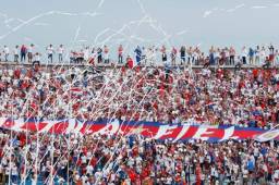 La afición del Olimpia se hizo sentir en el Olímpico de San Pedro Sula.