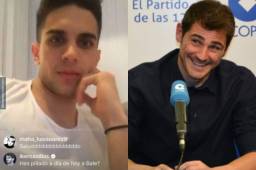 Casillas le mandó un mensaje a Bartra en Instagram.