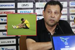 Jeaustin Campos habló tras la nueva derrota del Real España ante Victoria. FOTO: Héctor Paz.