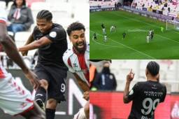 Así fue el primer gol de la temporada del hondureño Rigoberto Rivas en Turquía ¡Recorte y pegadito al palo!