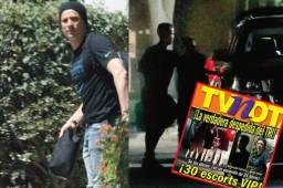 Estas son las imágenes donde se observa a los jugadores Guillermo Ochoa y Giovani Dos Santos cuando ingresaban a la casa según la revista TV Notas. Fotos cortesía