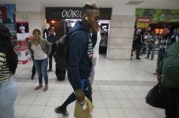 Romell Quioto en el momento de su despedida a territorio chileno.