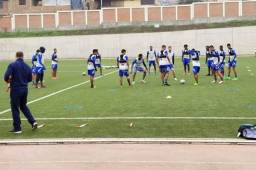 La Selección de Honduras prepara variantes para el duelo de este jueves ante Perú en Juegos Panamericanos. Fotos Víctor Bustillo