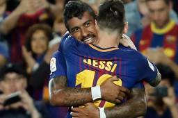 Paulinho anotó uno de los cinco goles que el Barcelona le ha anotado al Eibar.