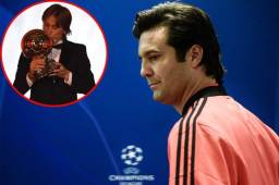 El entrenador del Real Madrid, Santiago Solari, defendió a capa y espada el Balón de Oro que ganó el croata Luka Modric. Fotos AFP