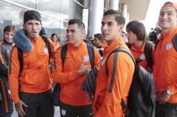 El Pachuca arribó a Tegucigalpa con todo el plantel para el compromiso de mañana frente al Olimpia por la Champions de Concacaf. Foto Juan Salgado