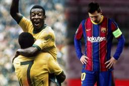 El Santos FC afirma que Messi aún no supera el récord de Pelé de anotar más goles con un solo club.