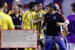 Troglio recibió la tarjeta roja tras finalizar el partido por insultos contra el árbitro Saíd Martínez.