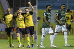 El cuadro aurinegro está en ventaja en el marcador con la anotación de Ramiro Rocca desde el punto penal.