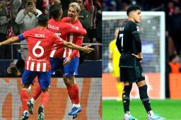 El Atlético de Madrid recetó una paliza escandalosa al Celtic, equipo del hondureño, Luis Palma. Foto: AFP.